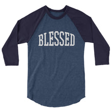 BLESSED 3/4 sleeve raglan shirt