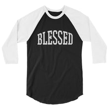 BLESSED 3/4 sleeve raglan shirt